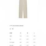 ZARA NWT 2 piece coord matching pants set asymmetrical hem top textured material Photo 7