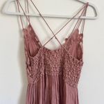Free People Adella Dress Size Medium Blush Pink Flowy Lace Floral Dainty Photo 6