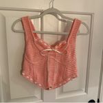 For Love & Lemons  Pink Crochet Top Photo 3