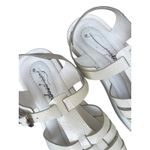 Free People Finn Fisherman Platform Sandals in White Patent Leather Size 9 Photo 4