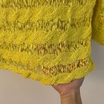 Anthropologie  Moth Yellow Weave Stretch Yellow Top Size S Photo 1