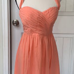 Jenny Yoo  BHLDN orange‎ pleated bridesmaid dress size 6 summer wedding guest Photo 0
