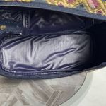 Vintage Tapestry Geometric Cosmetic Travel Bag 9x6x6 Made in Philippines Purple Photo 5