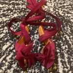 Ganni  Bow Ankle Tie Sandal size 35 Photo 3