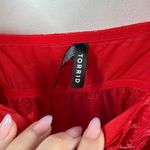 Torrid  Babydoll Tank Women 5X Plus Size Red Lace Romantic Adjustable Straps Top Photo 4