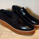 Sol Sana  Women’s 37 Venus Black Leather Platform Loafers Photo 9