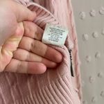 Vince  100% Cashmere Cable Knit Full Zip Hooded Sweater Sz S Blush Pink Photo 5