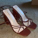 Pretty Little Thing Lace Up Heels Photo 2