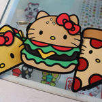 Hello Kitty Rare Loungefly  Sanrio Burger Purse Crossbody Zipper Photo 1