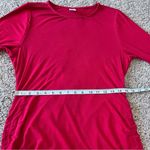 Melrose and Market  Red Ruched Bodycon Dress Long Sleeves Photo 8