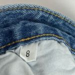 Bailey Ray Size 8 Button Fly Distressed Light Wash Jeans Straight Leg 90's Stars Blue Photo 6