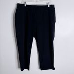 Susan Graver Weekend Premium Stretch Crop Pant Zip Pockets Large Petite Photo 1