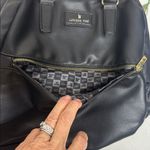 London Fog  Black Leather Backpack with Gold Zipper New without Tag Photo 13