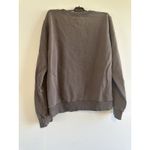 ZARA  Spalding Sweatshirt Women's M Gray Knitted Cotton Long‎ Sleeve Pullover Photo 4