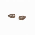 Jewels by Sunaina Narnia Stud Earrings Teardrop 14k Gold Plated CZ Micro Pave Photo 4
