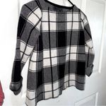 Tahari  XS Plaid Cuffed Arm Sweater Photo 1