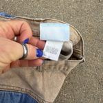 Vintage 80s OshKosh Two Tone Block V Yoke Midi A Line Jean Skirt Western 12 Blue Photo 6