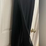 Cache Cocktail Party High Multi-Split Leg Chiffon Overlay Black Pants Size 14 Photo 1