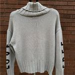 Elan  Boye Sweater Grey Free Love Sleeves Womens Size Medium New $95 Tags Photo 2