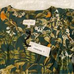 Cara Cara Millbrook Floral Dress in Green Botanical Birds in Size XS Photo 3