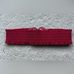 Retro Red ~3" Wide ~27” Long Stretch Elastic Cinch Waist Belt Photo 1