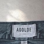 AGOLDE  Sanna Slice Jeans Cotton Gray Black Wash Balloon Barrel Leg Size 28 Photo 3