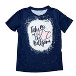 Blue Speckled Take Me Out to the Ballgame Graphic T Photo 0
