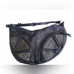 Free People West side Studded Sling bag Black Leather Hobo Bag Photo 1
