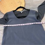 COS  gray mixed media blouse wool‎ Photo 4