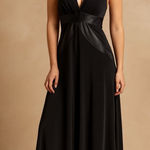Women's Y2K Black Dress Satin Long Withcy Vampy Whimsigoth Goth Event Wedding S Photo 0