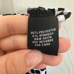 Premise Wrinklefree Stretch Asymmetrical Geometric Pattern Black & White Skirt S Photo 4