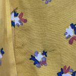 Modcloth  Yellow Daytime Dynamo Retro Button Up Floral Collared Top Size Small Photo 9