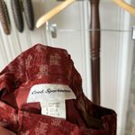 1970s Velvet Scottie Dog Print Aline Red Vintage Maxi Skirt Size 8 Photo 6