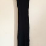 ZARA Black Ribbed Open Back Bodycon Sleeveless Maxi Dress US Medium Photo 0