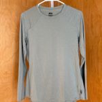 REI Co Op Womens Long Sleeve Baselayer Top Green Textured Medium Gray Photo 0