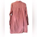 Old Navy Women’s Pink Button Up pullover t shirt dress long sleeve size large Photo 1