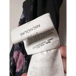 Nicholas Black Floral Silk Square Neck Smocked Maxi Dress Size 0 Photo 14