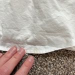 English Factory White Button Down Mini Dress Collar 3/4 Sleeves Size Medium Photo 3