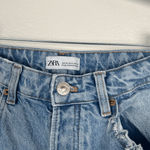 ZARA  Women's Straight Leg Distressed‎ Jeans Sz 4 Photo 1
