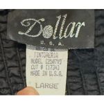 Vintage Black Velvet halter And Gold Metallic Formal Dress Large Made USA Photo 5