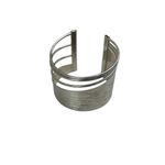 Silver Textured Cuff Bracelet, Classy, boho, feminine, whimsical, summer, dressy Photo 9