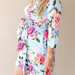 Posh Peanut Country Rose Robe 2XL NEW Blue Size 2X Photo 0