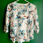Van Heusen CLEARANCE!  Tropical‎ Cruise Top Blouse EUC! Size Medium Photo 0