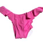 Gianni Bini x Jess Southern NWT Ribbed Ruffle Hipster Pink Bikini Bottom Large Photo 1