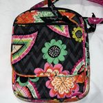 Vera Bradley  crossbody purse Ziggy Zinnia ID holder adjustable straps springtime Photo 1