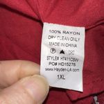 Chic Soul Dress Women’s 1XL Red White Floral Button Front Midi Dress High Low Photo 7