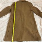 J.Crew Factory Beige Tan Button Up Winter Wool Coat Size 6 Small Peacoat Photo 11