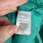 Coldwater Creek Womens 100% Linen Button Down Shirt in Teal Sz L Lightweight Photo 9
