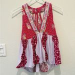 Free People Dream Darlin Top Boho Floral Printed Babydoll XS Photo 2