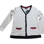 Ellen Tracy  2 Piece Top & Pant Pajama Set Red and Black Size Medium. NWT p26 Photo 0